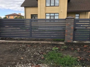 Забор жалюзи 72 метра фото в Старой Купавне