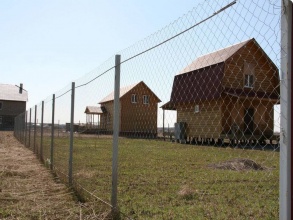 Забор из сетки рабицы в натяг с протяжкой арматуры 150 метров фото в Старой Купавне